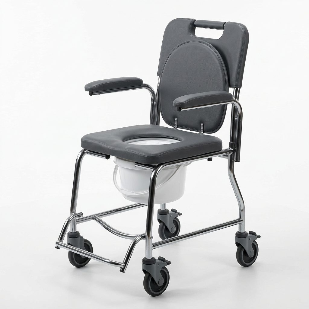 COMMOD CHAIR WITH WHEELS