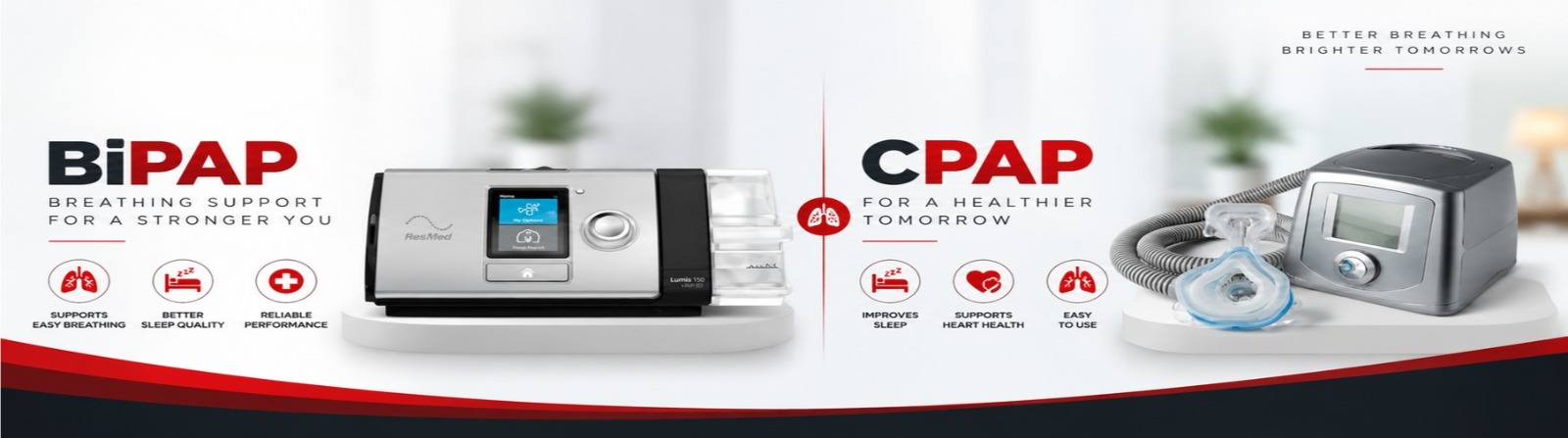 BiPAP, CPAP & Ventilator on Rent at Home