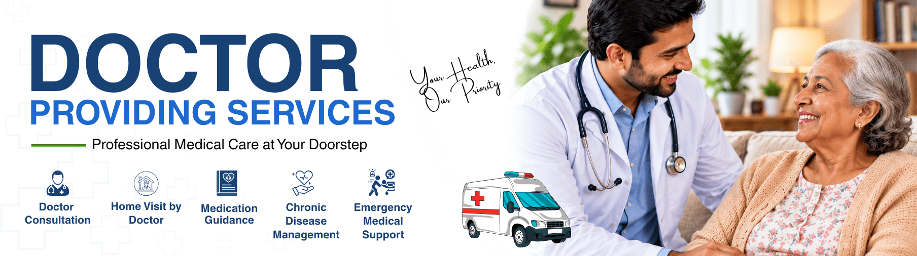 GDA Providing Services at Home & Hospital